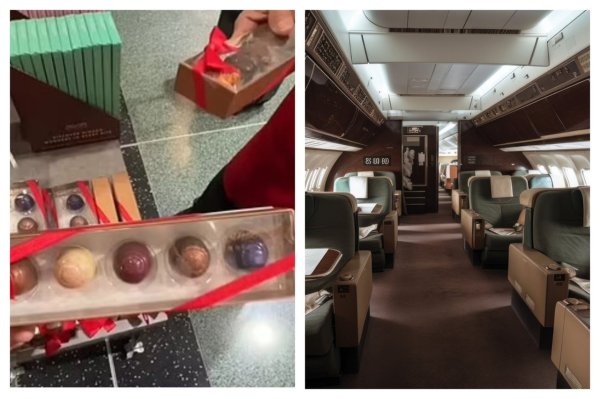 A woman tested a box of chocolates to upgrade 