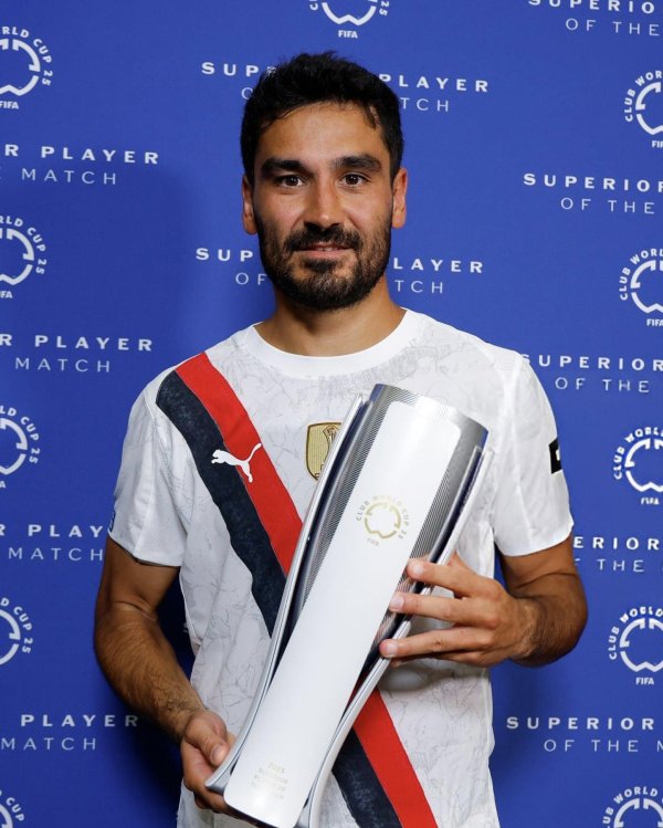 Official: Gundogan was elected Manchester City vs Ain s best game, scoring 2 goals with 2 shots