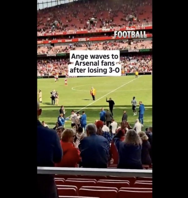 Arsenal home fans mocked 