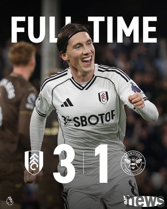 Fulham Brentford 3-1, Ivobi passes and Harry Wilson scores
