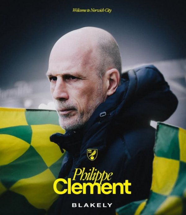 Norwich City official: 51-year-old Belgian coach Philippe Clement becomes the new head coach